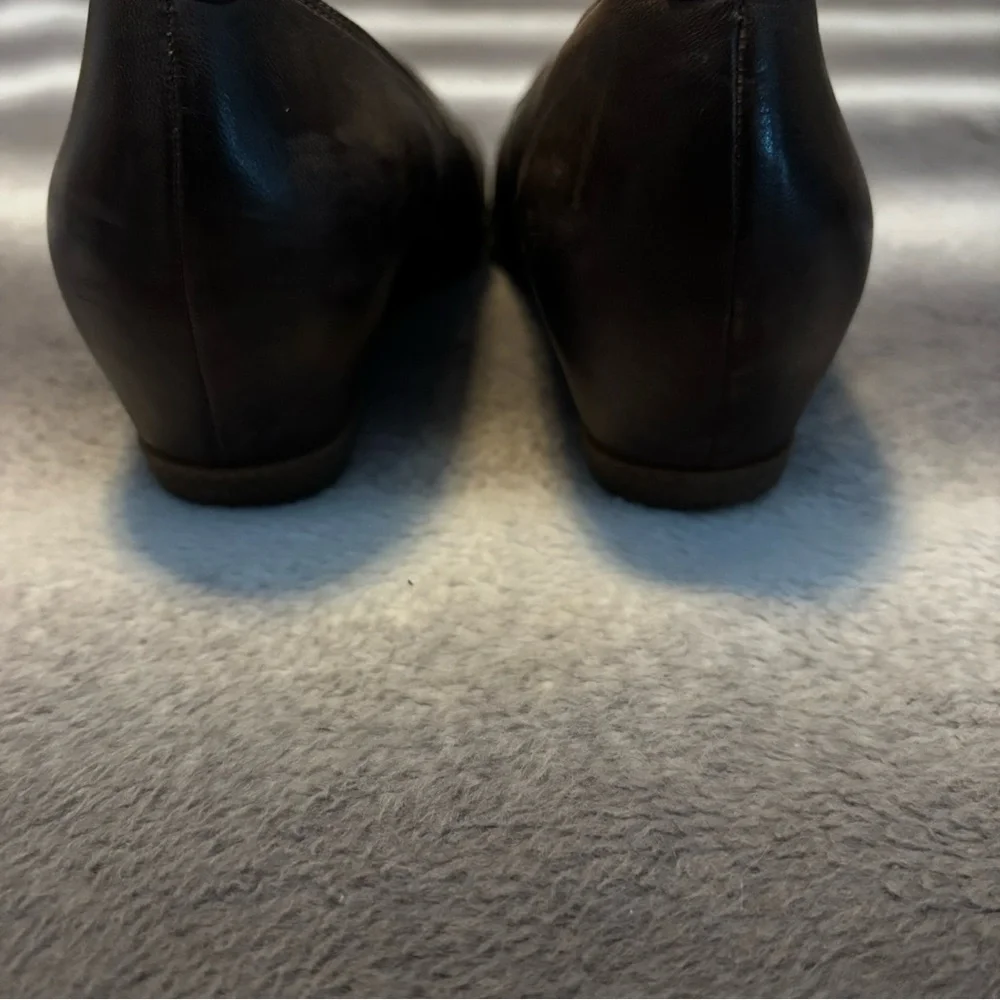 Dansko Liliana Burnished Brown Leather Wedge Loafers Comfort Shoes Size 9 EU 39 - Picture 8 of 12